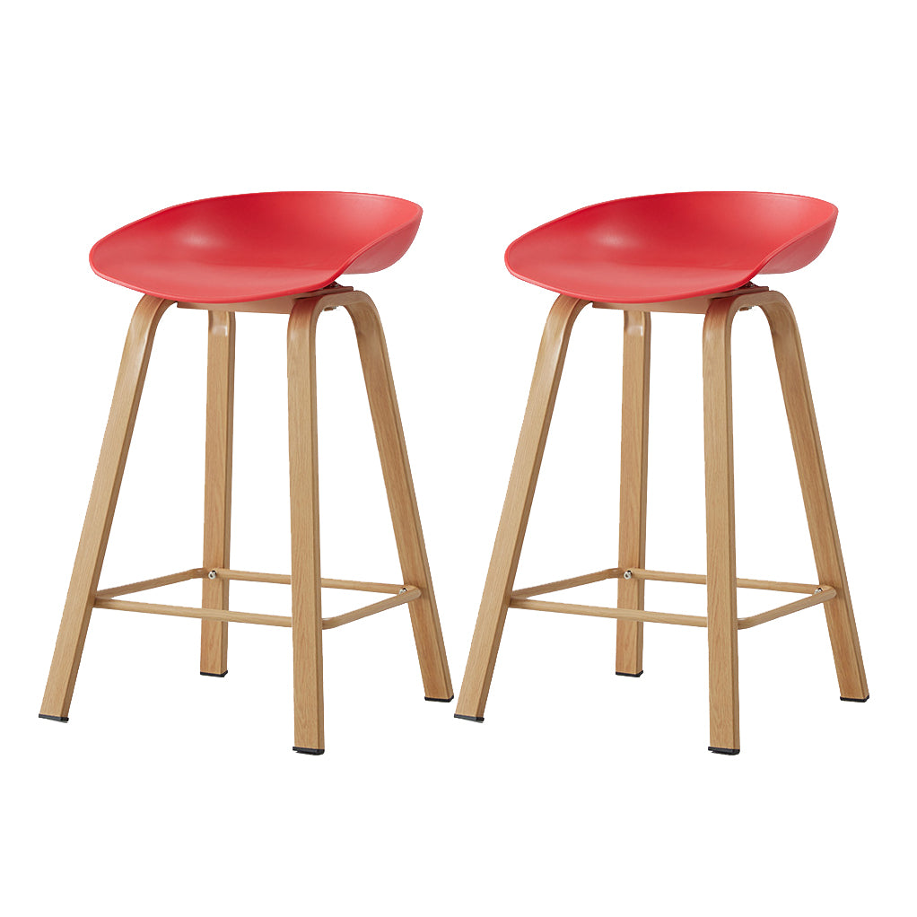 Metal Contemporary Dining Kitchen Room Armless Stool Low Back Bar Stool