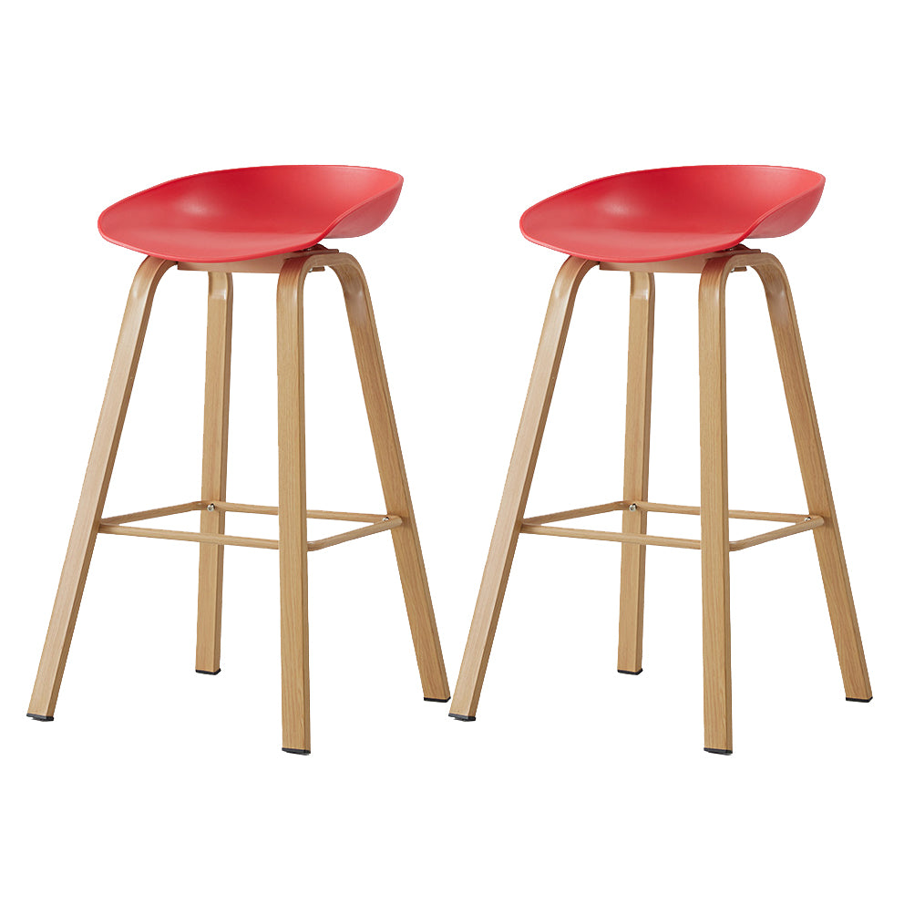 Metal Contemporary Dining Kitchen Room Armless Stool Low Back Bar Stool