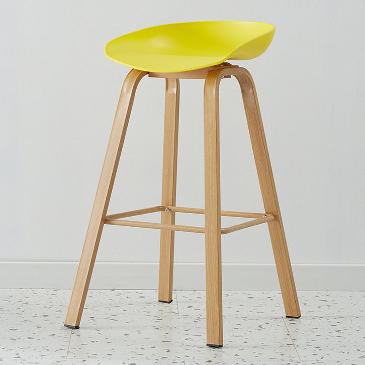 Metal Contemporary Dining Kitchen Room Armless Stool Low Back Bar Stool