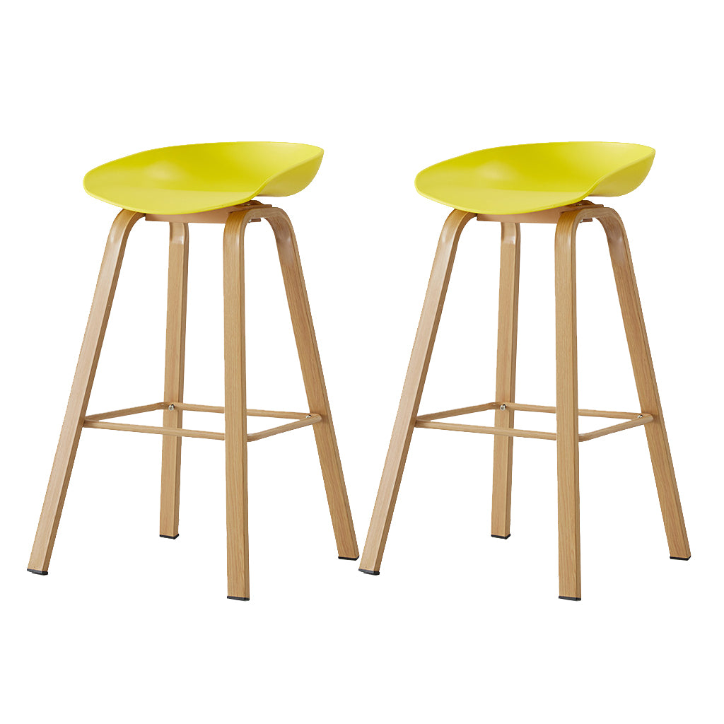 Metal Contemporary Dining Kitchen Room Armless Stool Low Back Bar Stool