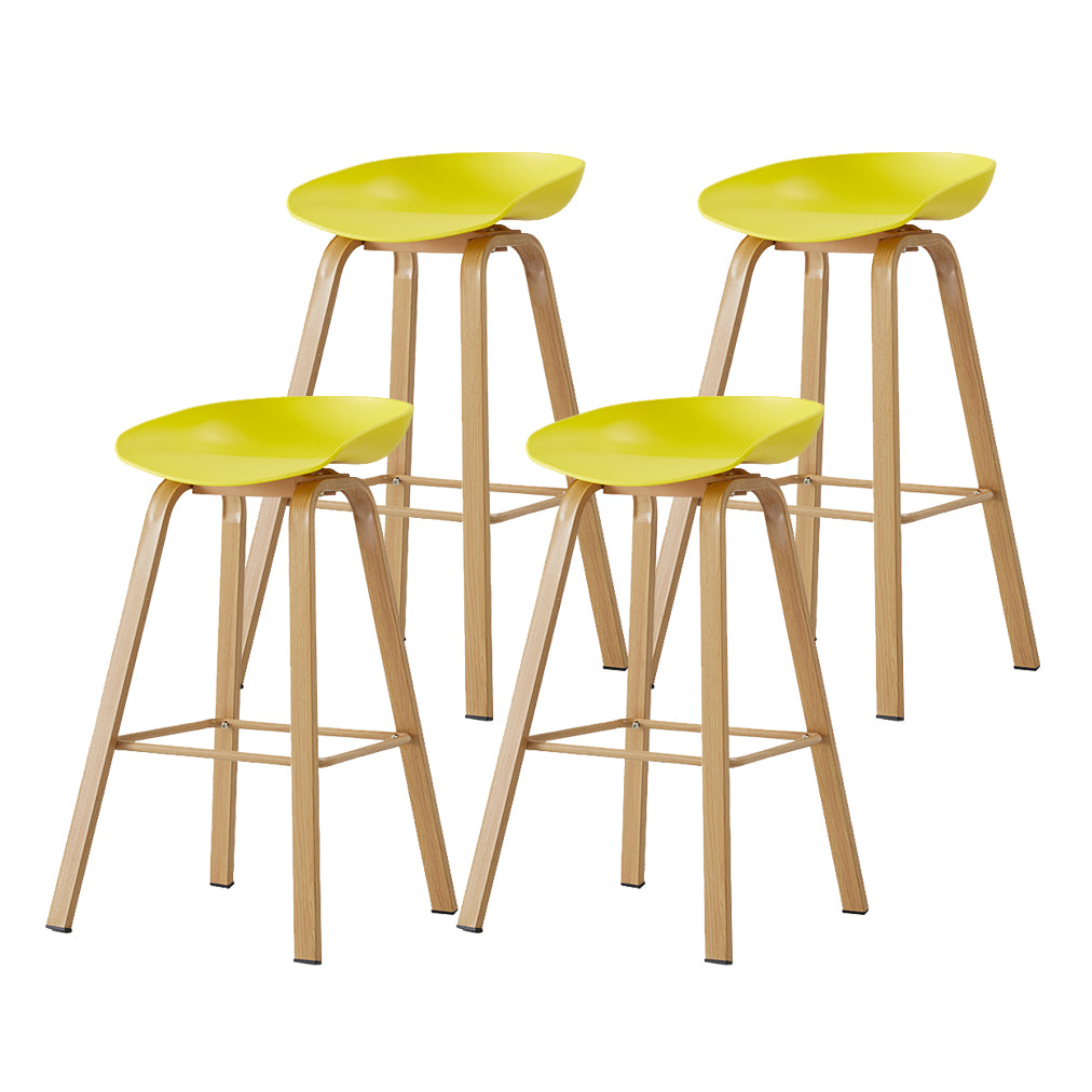 Metal Contemporary Dining Kitchen Room Armless Stool Low Back Bar Stool