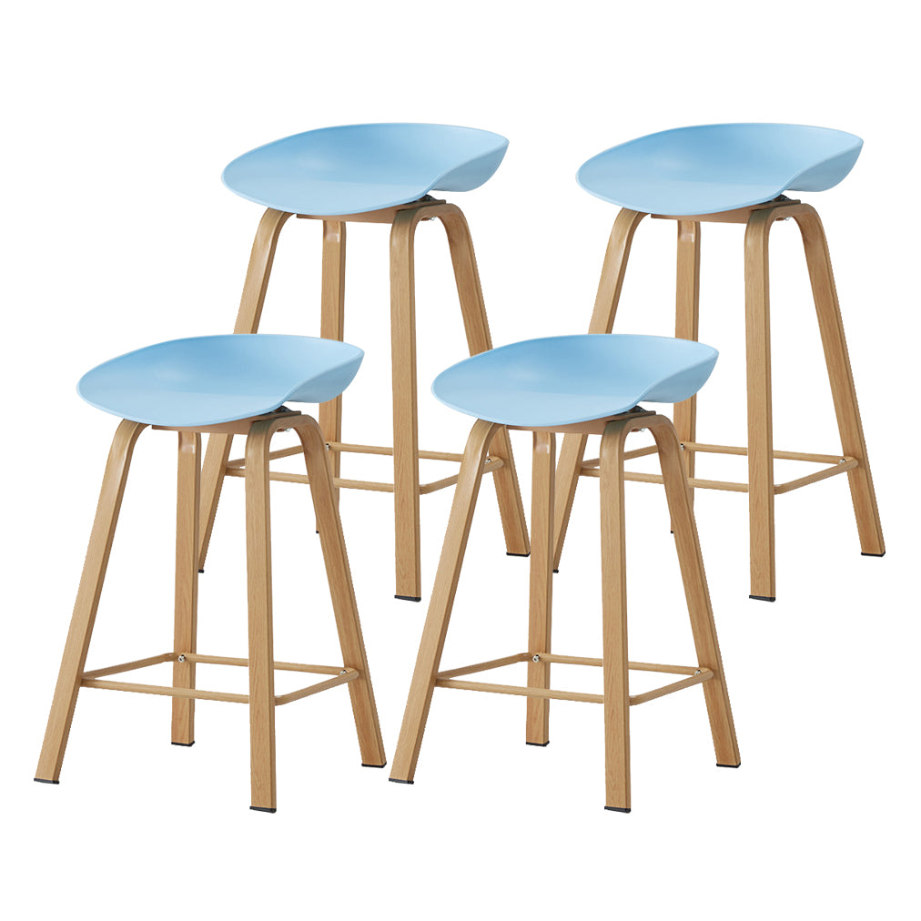 Metal Contemporary Dining Kitchen Room Armless Stool Low Back Bar Stool