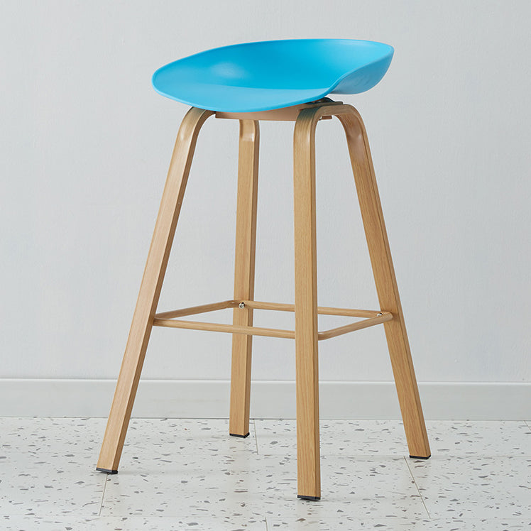 Metal Contemporary Dining Kitchen Room Armless Stool Low Back Bar Stool
