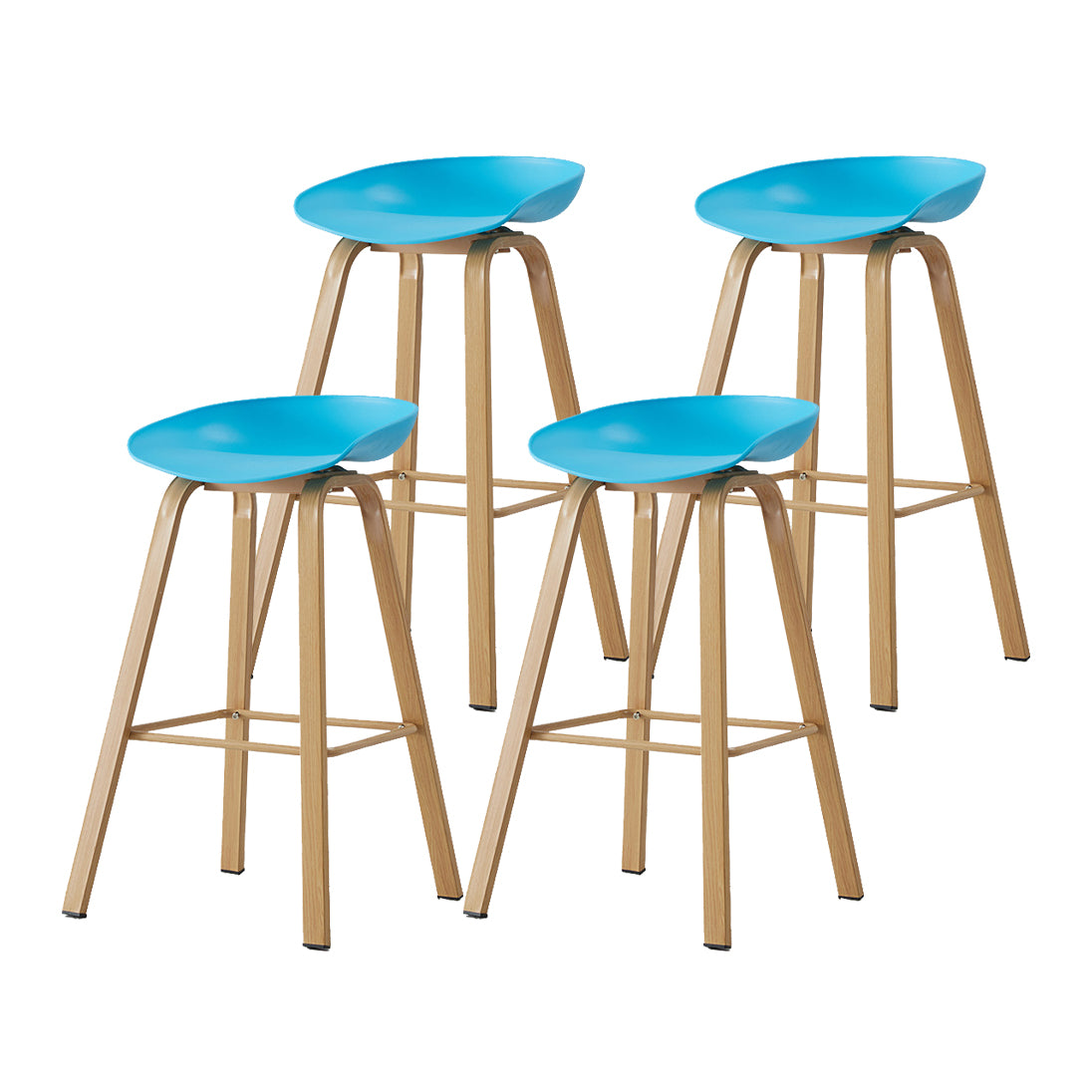 Metal Contemporary Dining Kitchen Room Armless Stool Low Back Bar Stool