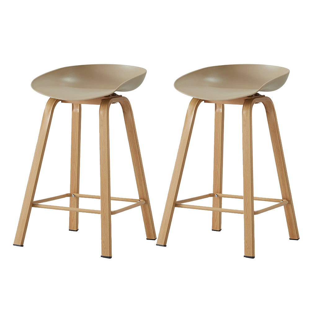 Metal Contemporary Dining Kitchen Room Armless Stool Low Back Bar Stool