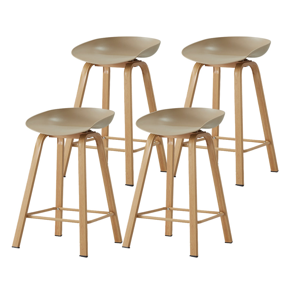 Metal Contemporary Dining Kitchen Room Armless Stool Low Back Bar Stool