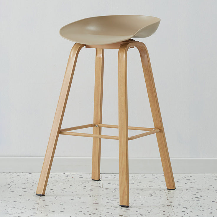 Metal Contemporary Dining Kitchen Room Armless Stool Low Back Bar Stool