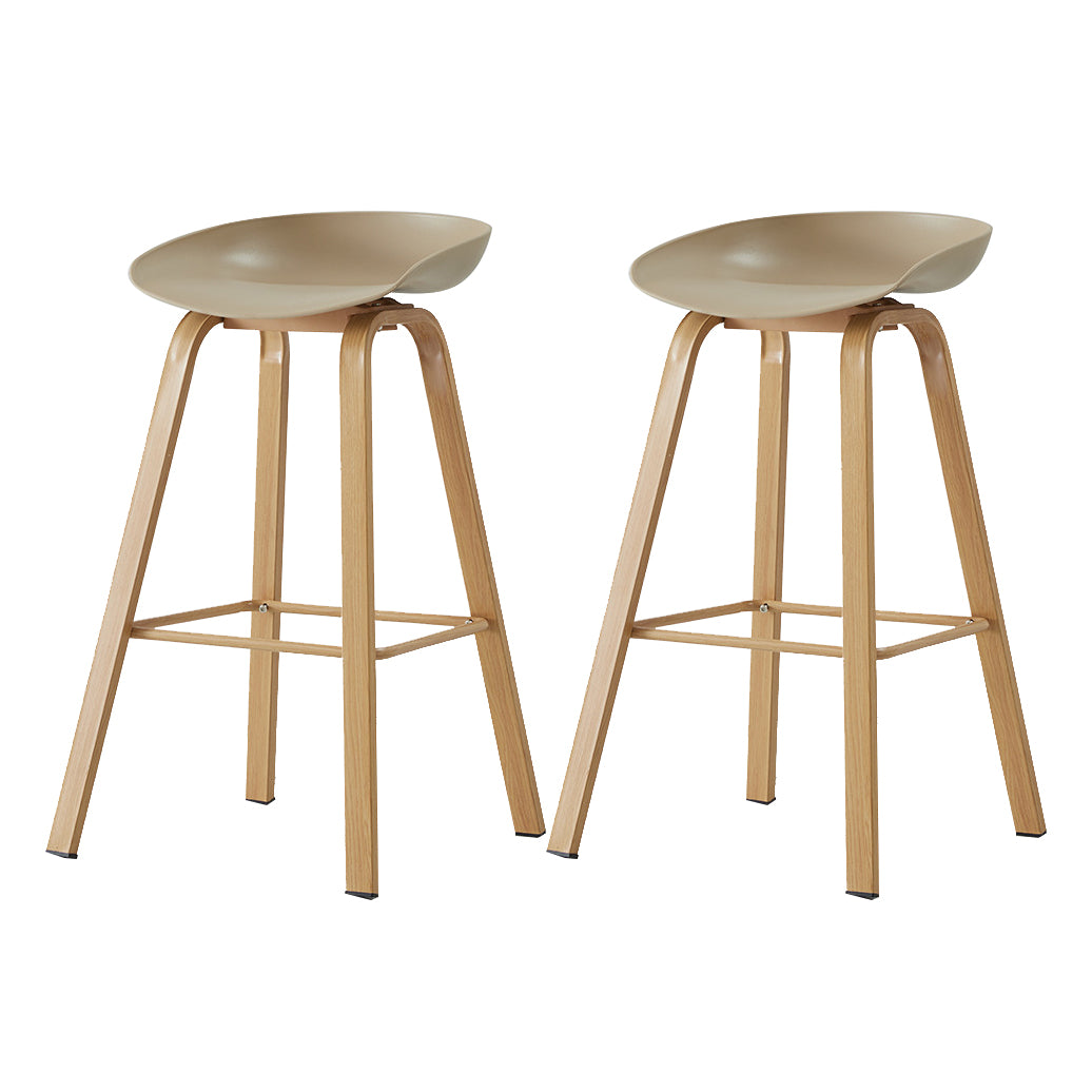 Metal Contemporary Dining Kitchen Room Armless Stool Low Back Bar Stool