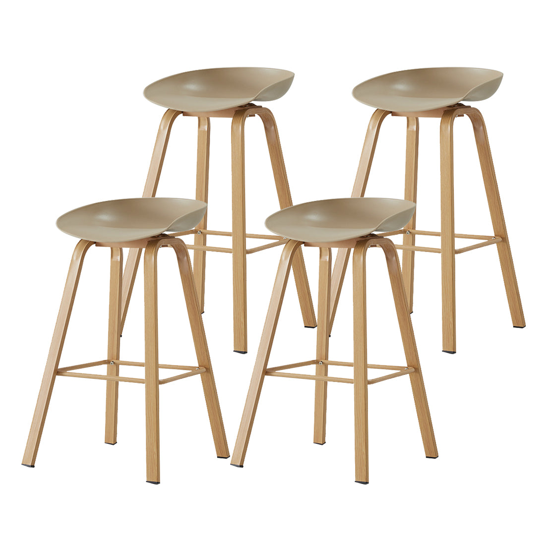 Metal Contemporary Dining Kitchen Room Armless Stool Low Back Bar Stool