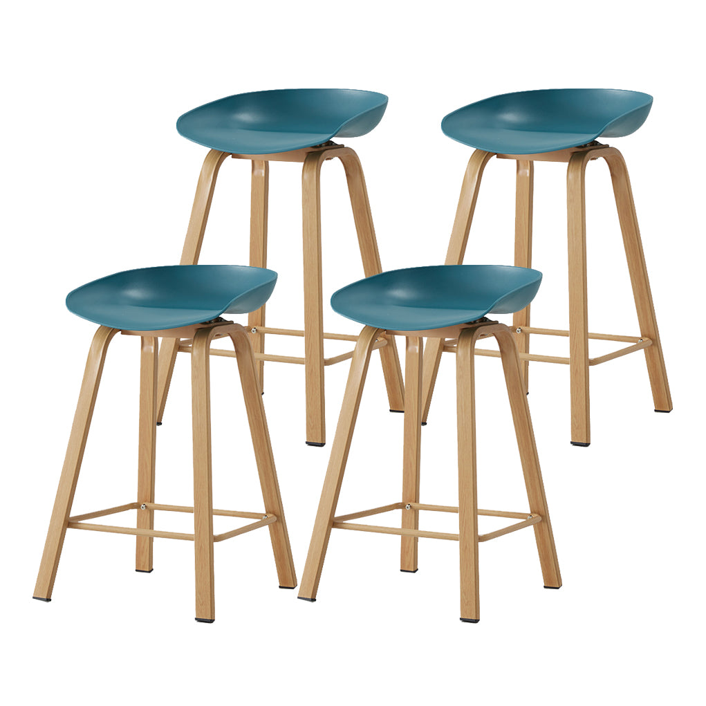 Metal Contemporary Dining Kitchen Room Armless Stool Low Back Bar Stool