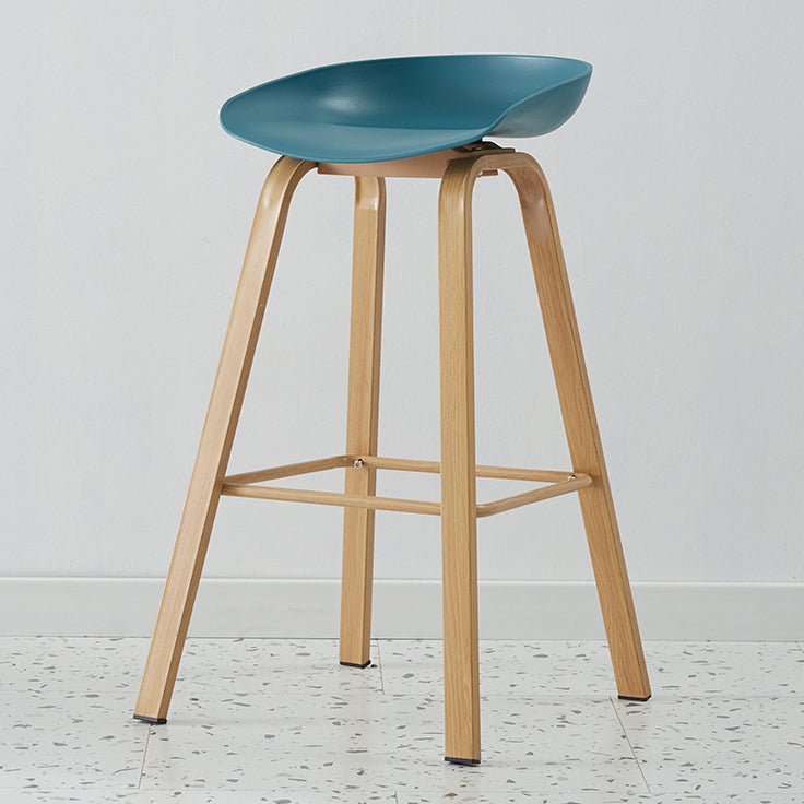 Metal Contemporary Dining Kitchen Room Armless Stool Low Back Bar Stool