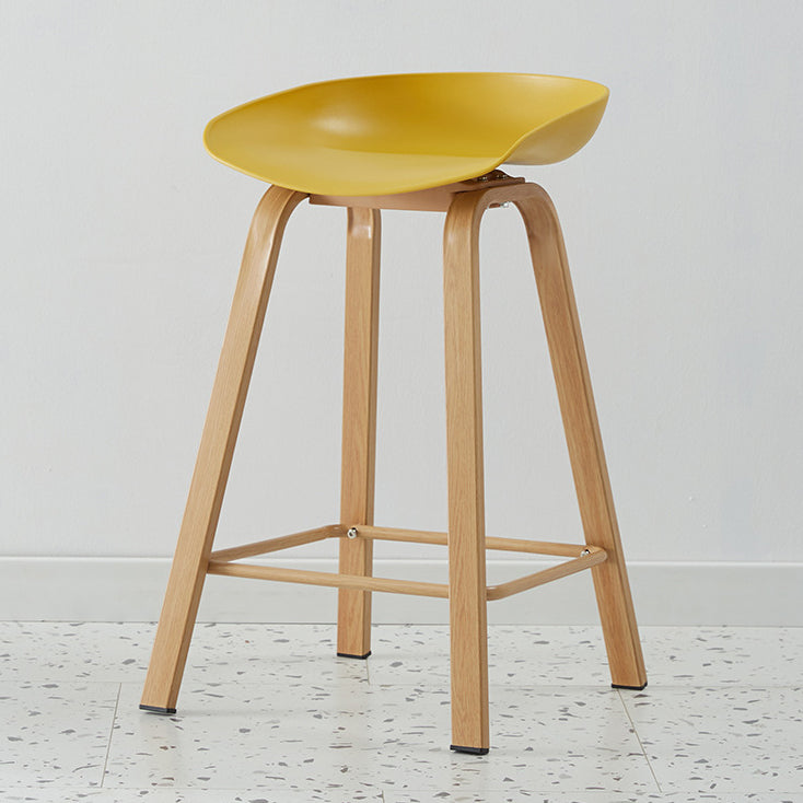 Metal Contemporary Dining Kitchen Room Armless Stool Low Back Bar Stool