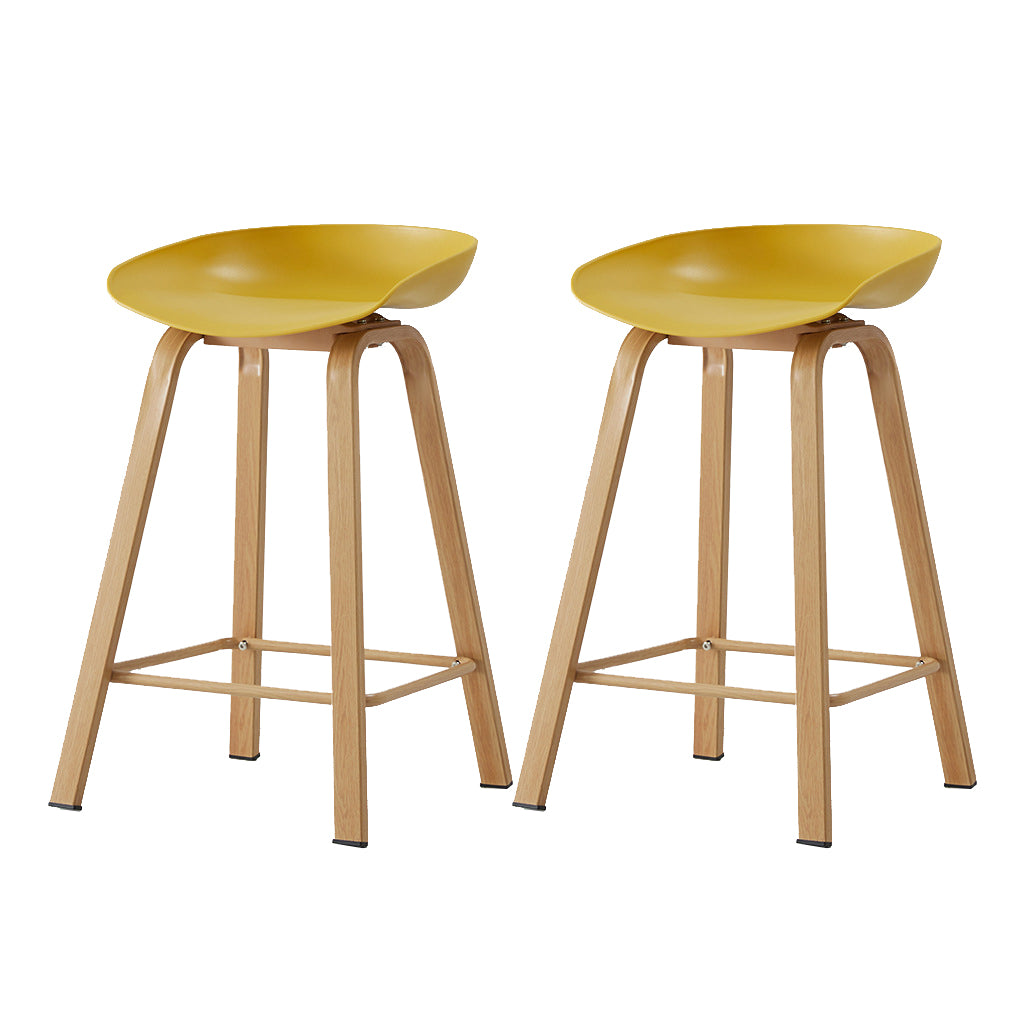 Metal Contemporary Dining Kitchen Room Armless Stool Low Back Bar Stool