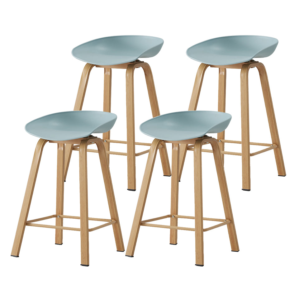 Metal Contemporary Dining Kitchen Room Armless Stool Low Back Bar Stool