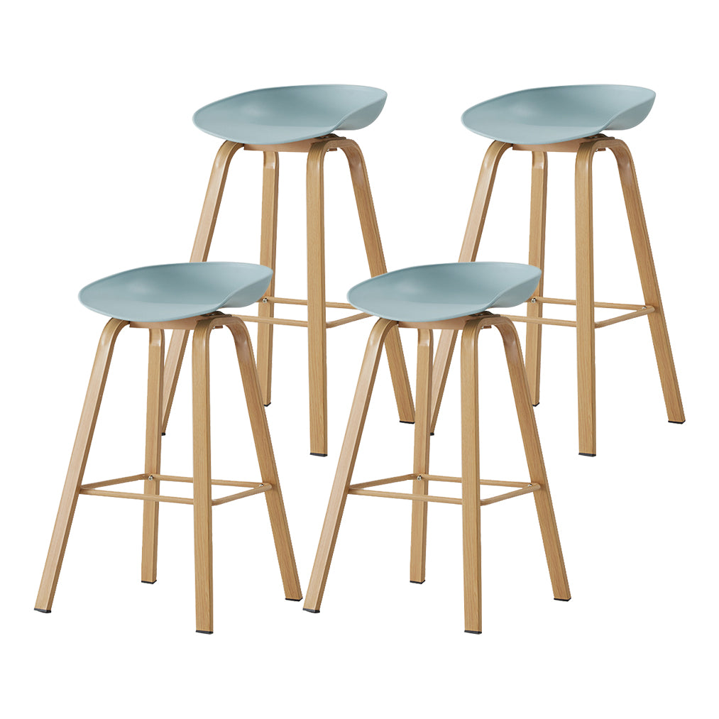 Metal Contemporary Dining Kitchen Room Armless Stool Low Back Bar Stool