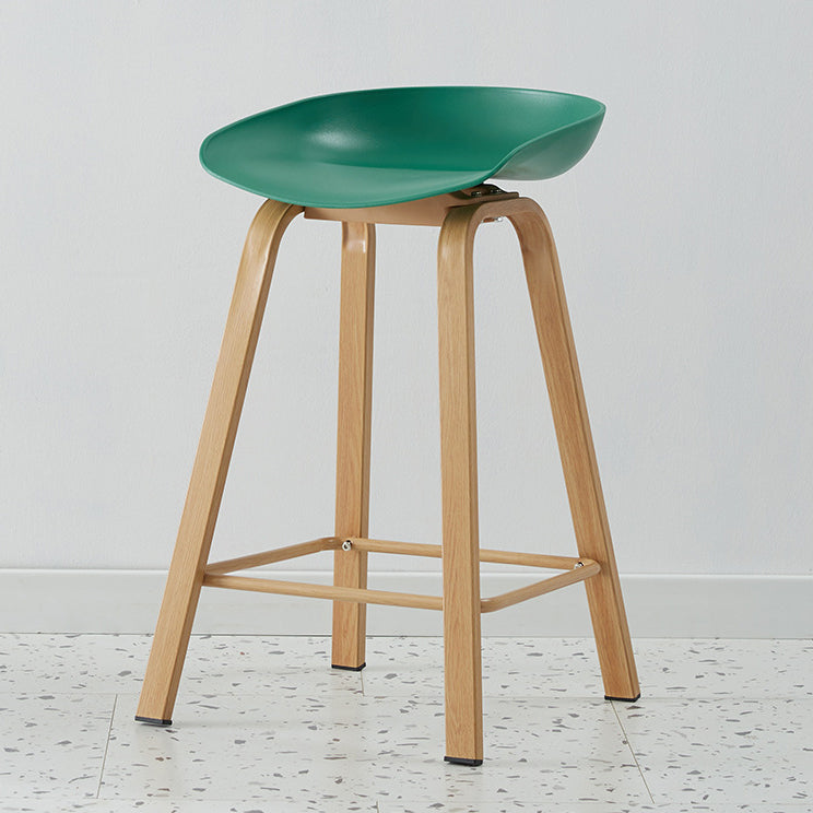 Metal Contemporary Dining Kitchen Room Armless Stool Low Back Bar Stool