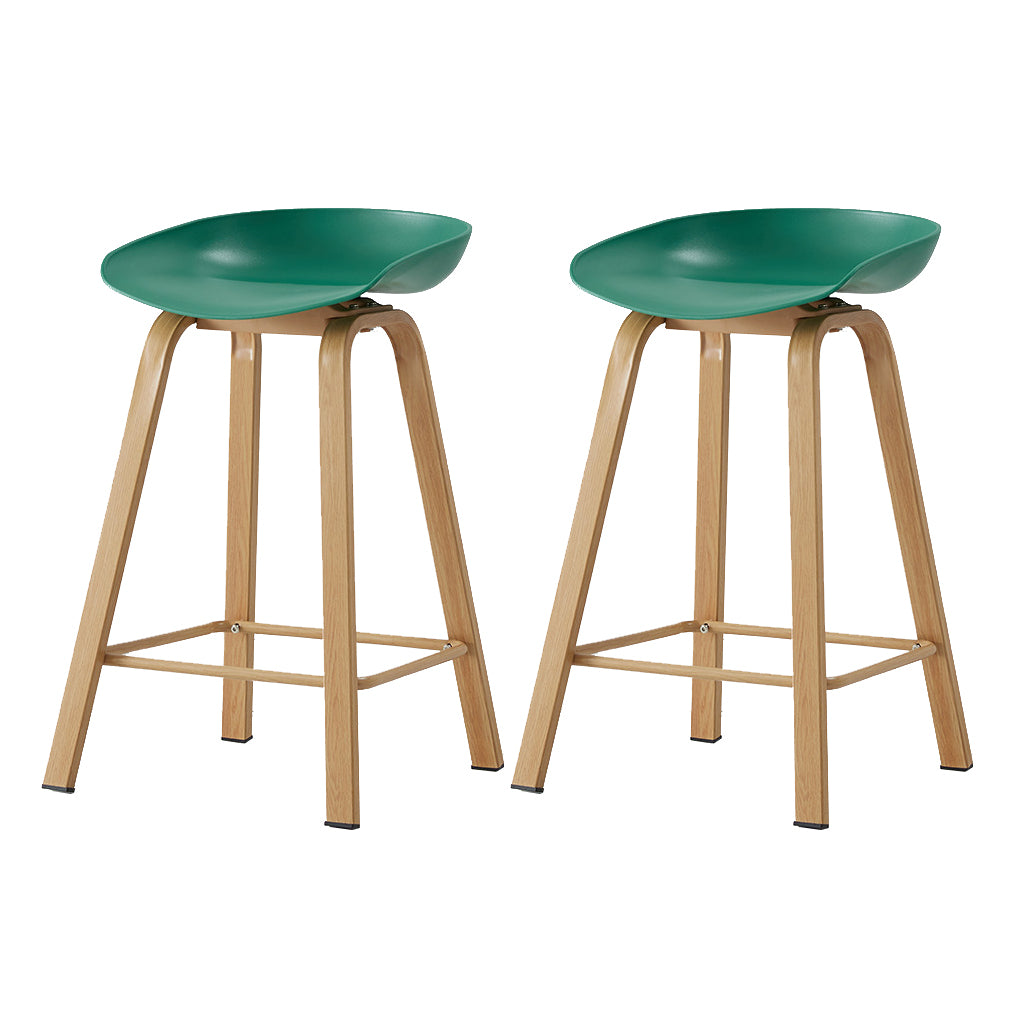 Metal Contemporary Dining Kitchen Room Armless Stool Low Back Bar Stool