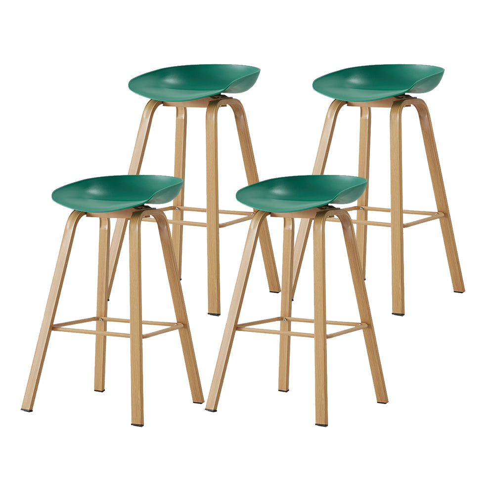 Metal Contemporary Dining Kitchen Room Armless Stool Low Back Bar Stool