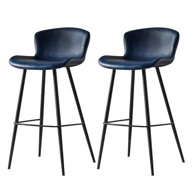 Metal Industrial Kitchen Dining Room Armless Stool Low Back Bar Stool