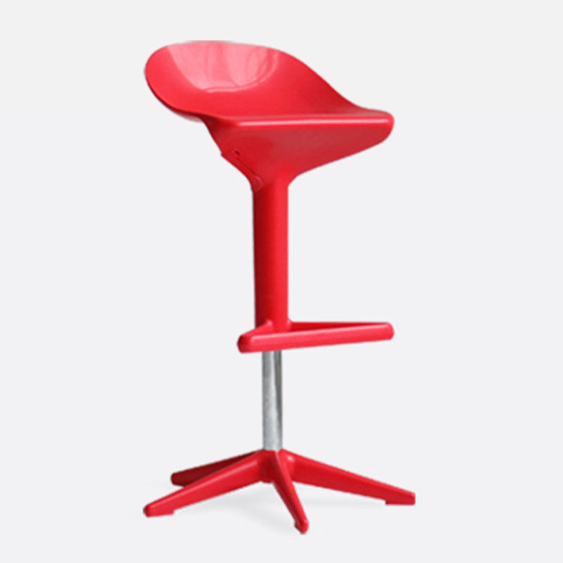 Modern Liftable Bar-stool Low Back Bar Stool with Metal Legs