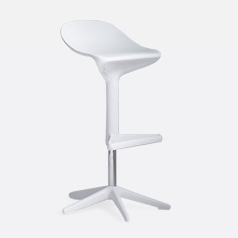 Modern Liftable Bar-stool Low Back Bar Stool with Metal Legs