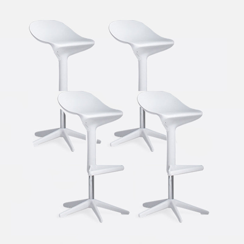 Modern Liftable Bar-stool Low Back Bar Stool with Metal Legs