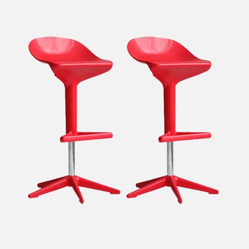 Modern Liftable Bar-stool Low Back Bar Stool with Metal Legs