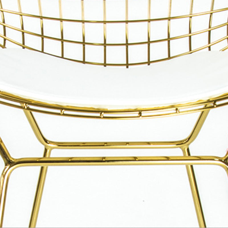 Contemporary Rectangle Bar and Counter Stool Metal Stool with 4 Legs