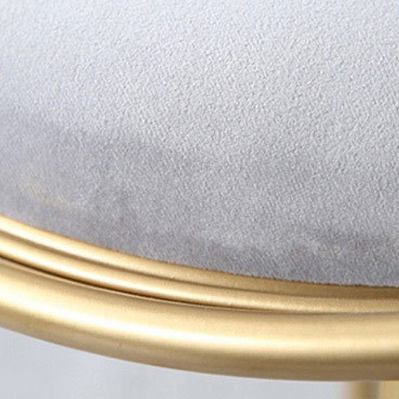 Scandinavian Bar and Counter Stool Low Back Stool with Sled Base in Gold