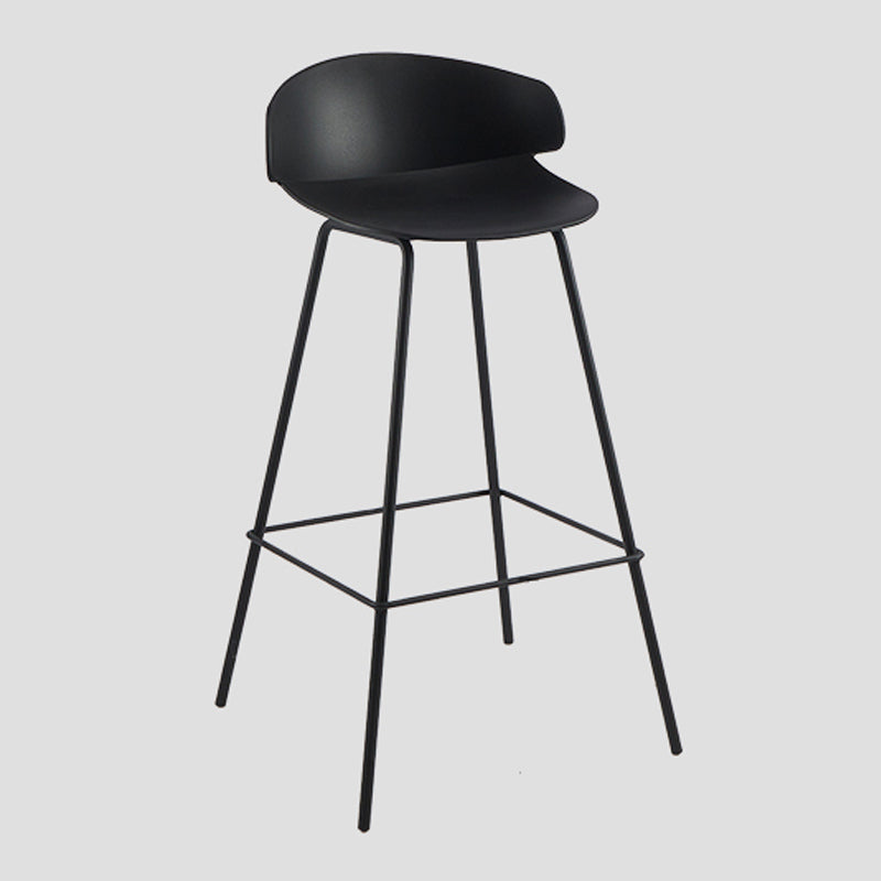 Contemporary Design Plastic Counter Barstools Low Back Stools for Home