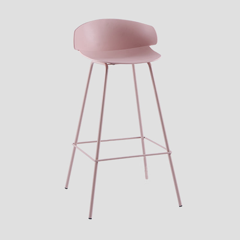 Contemporary Design Plastic Counter Barstools Low Back Stools for Home