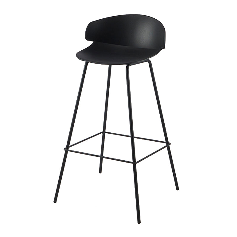 Contemporary Design Plastic Counter Barstools Low Back Stools for Home