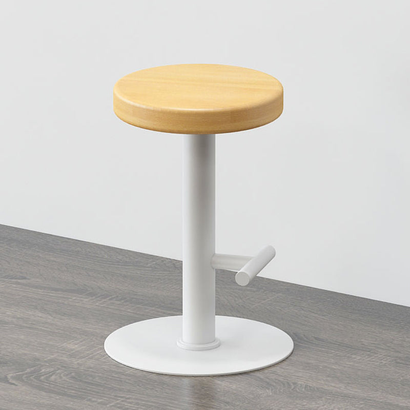 Contemporary Footrest Backless Barstool Matte Finish Home Stool