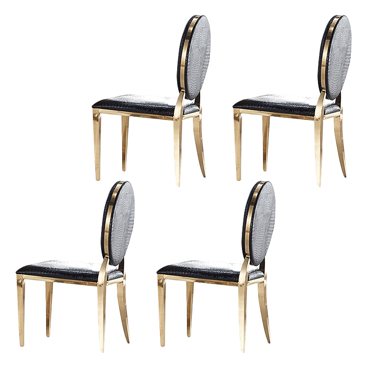Glam 1/4/5/6/7 Pieces Dining Set Marble Dining Table Set for Dining Areas