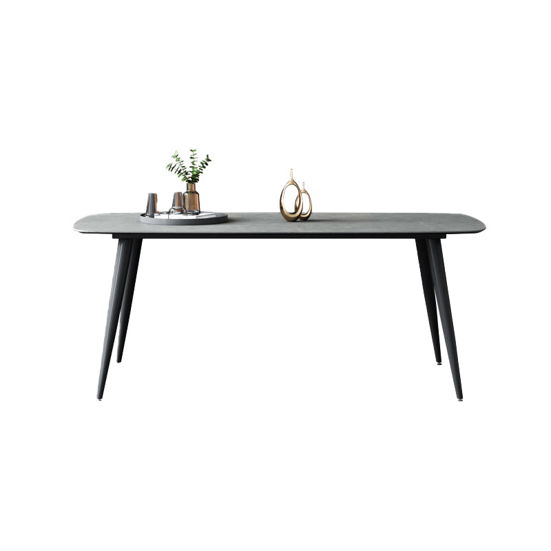 Modern 1/4/7 Pieces Dinette Set with Grey Sintered Stone Top Rectangle Dining Table Set