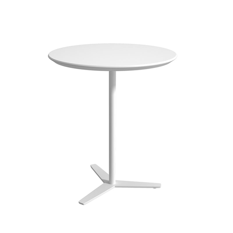 Metal Modern Round Dining Table Pine Wood Top Table for Kitchen