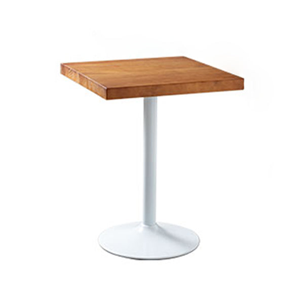 Metal Industrial Indoor Table Pine Solid Wood Top Table for Dining Room