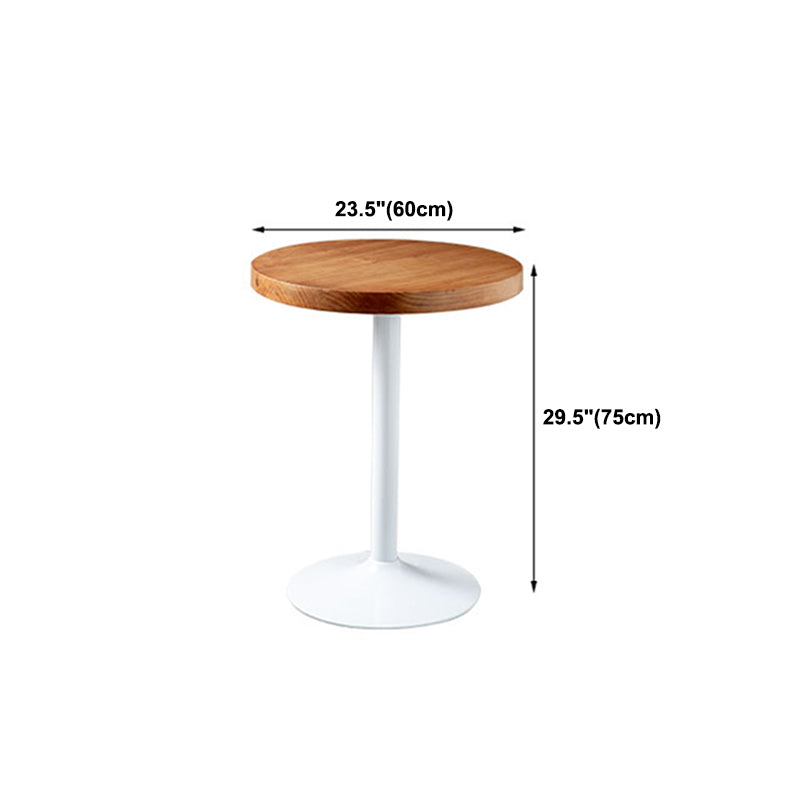 Metal Industrial Indoor Table Pine Solid Wood Top Table for Dining Room