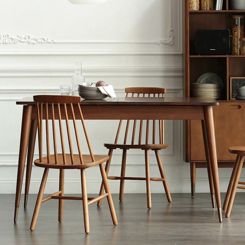 Luxury Pine Wood Table for Restaurant Rectangle Dining Table with 4 Legs