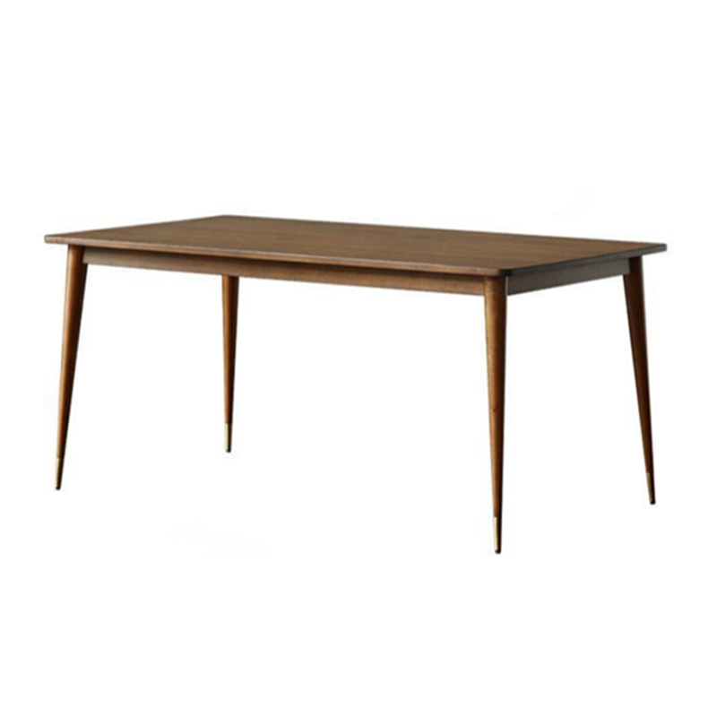 Luxury Pine Wood Table for Restaurant Rectangle Dining Table with 4 Legs