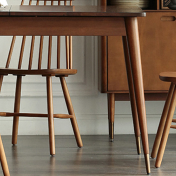 Luxury Pine Wood Table for Restaurant Rectangle Dining Table with 4 Legs