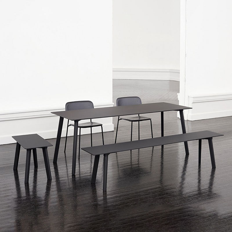 Modern Solid Wood Dinette Table Rectangle Home Desk 4 Legs Dining Table