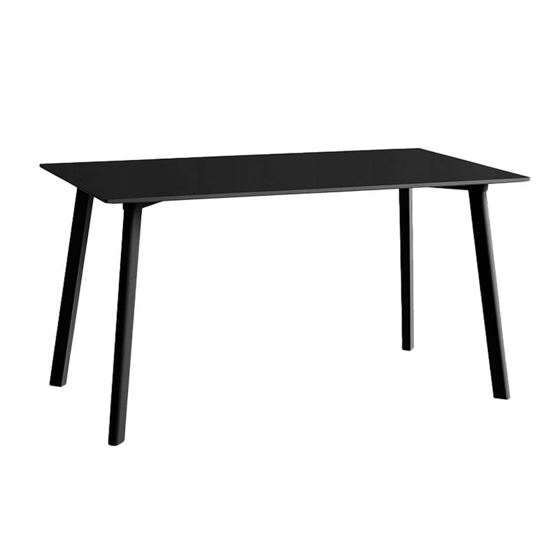Modern Solid Wood Dinette Table Rectangle Home Desk 4 Legs Dining Table