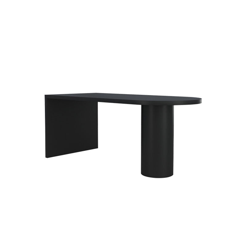 Mesa de madera maciza de forma irregular para restaurante Mesa de isla moderna con pedestal doble
