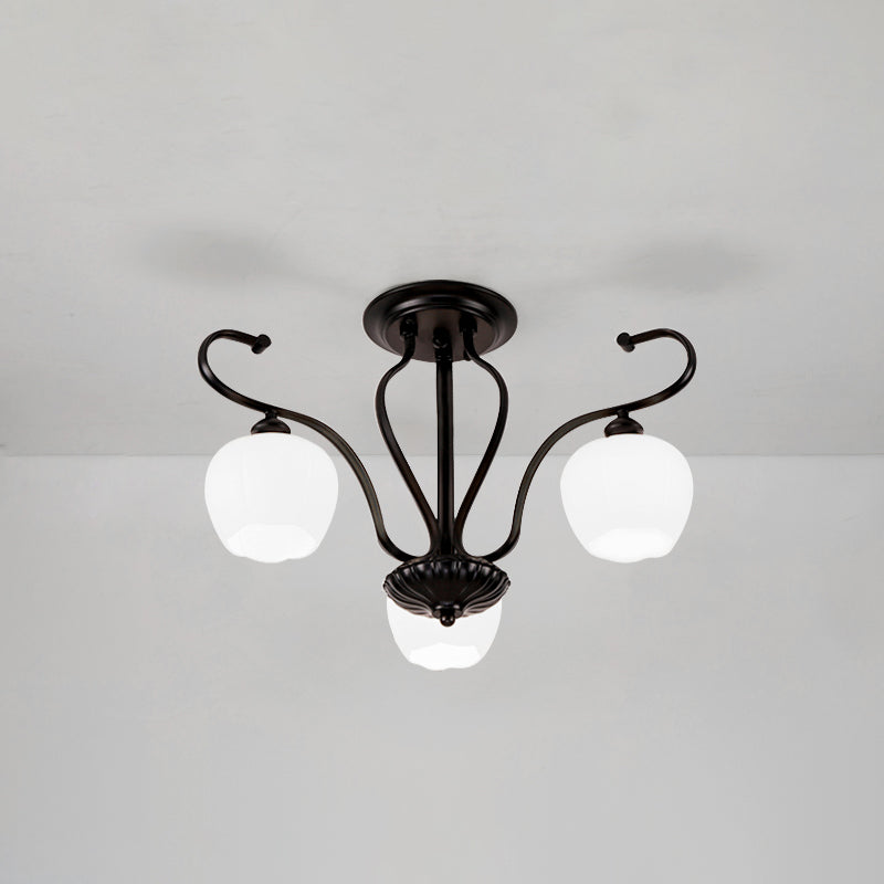 Decoratieve bol spoeling verlichtingsbeveiliging glas spoelmontage lichten voor woonkamer