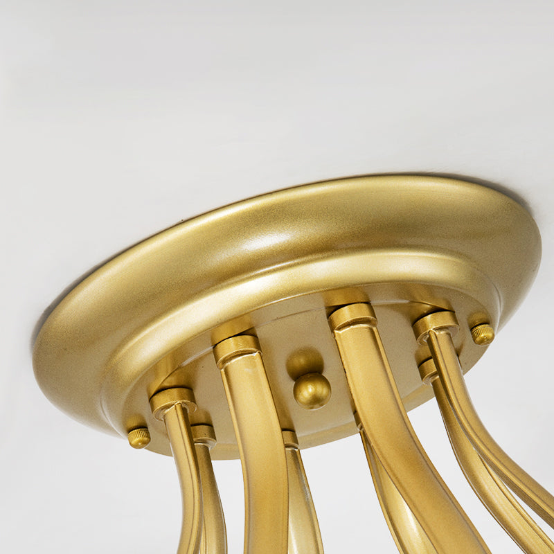 Decorative Sphere Flush Light Fixture Glass Flush Mount Lights for Living Room