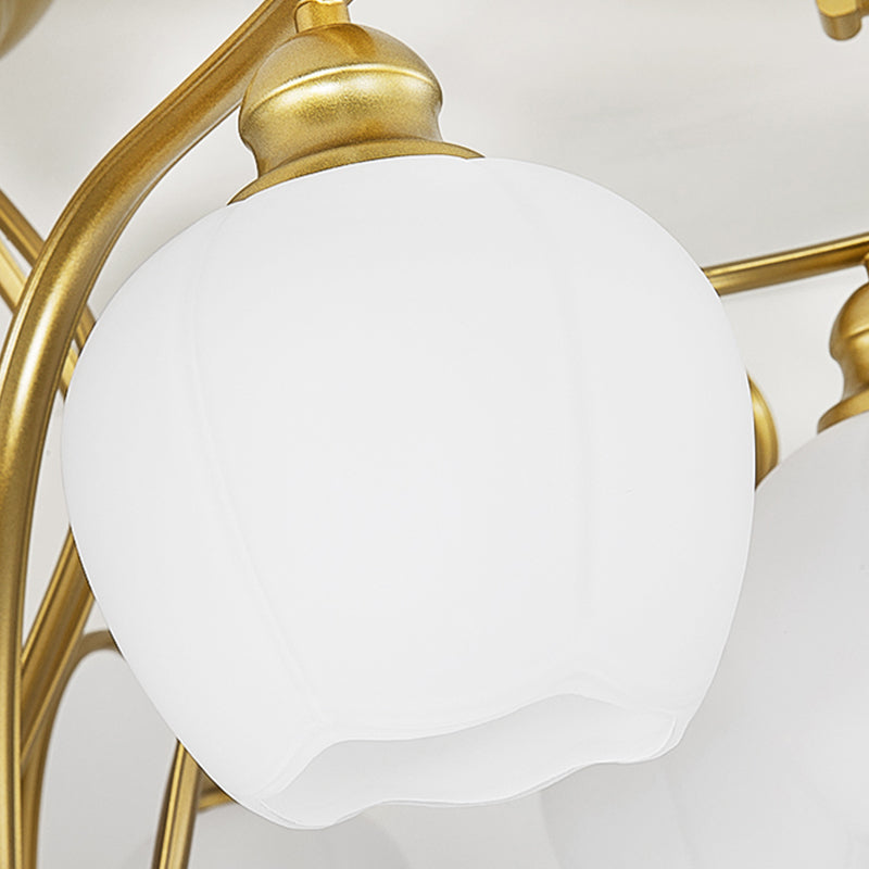 Decorative Sphere Flush Light Fixture Glass Flush Mount Lights for Living Room