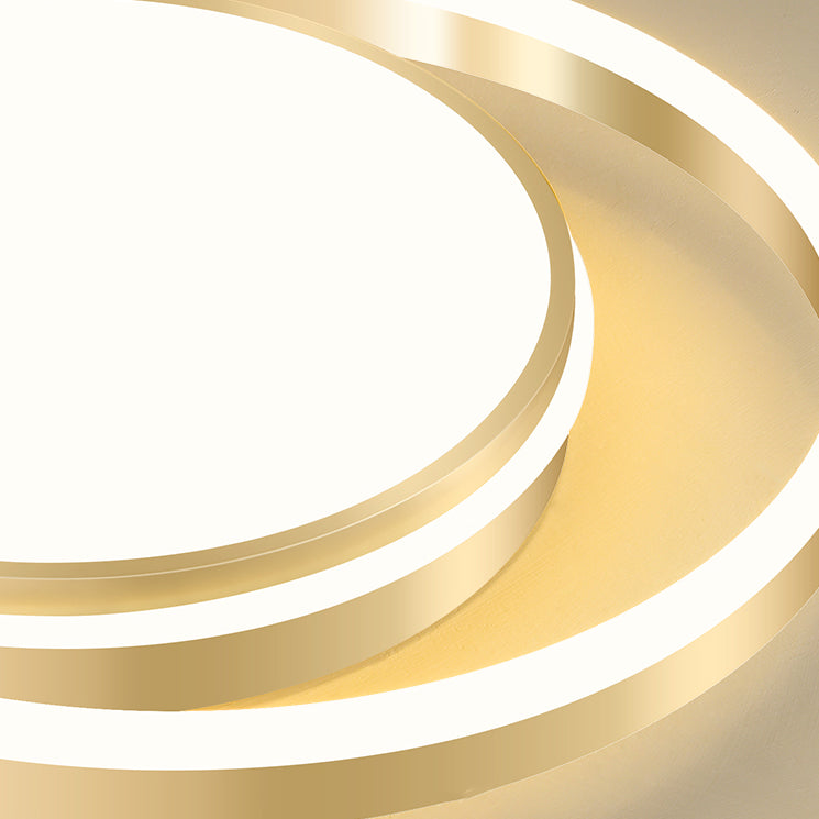 LED Flush Mounted Ceiling Lights Ring Contemporary Lighting Fixture for Bedroom