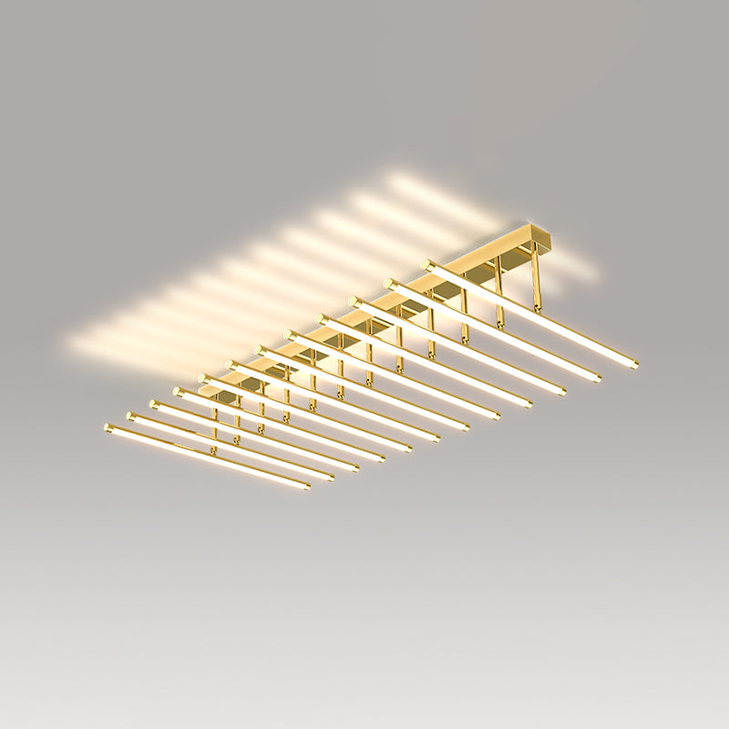 Luz de techo lineal nórdico Luz de montaje de aluminio de aluminio de aluminio para sala de estar