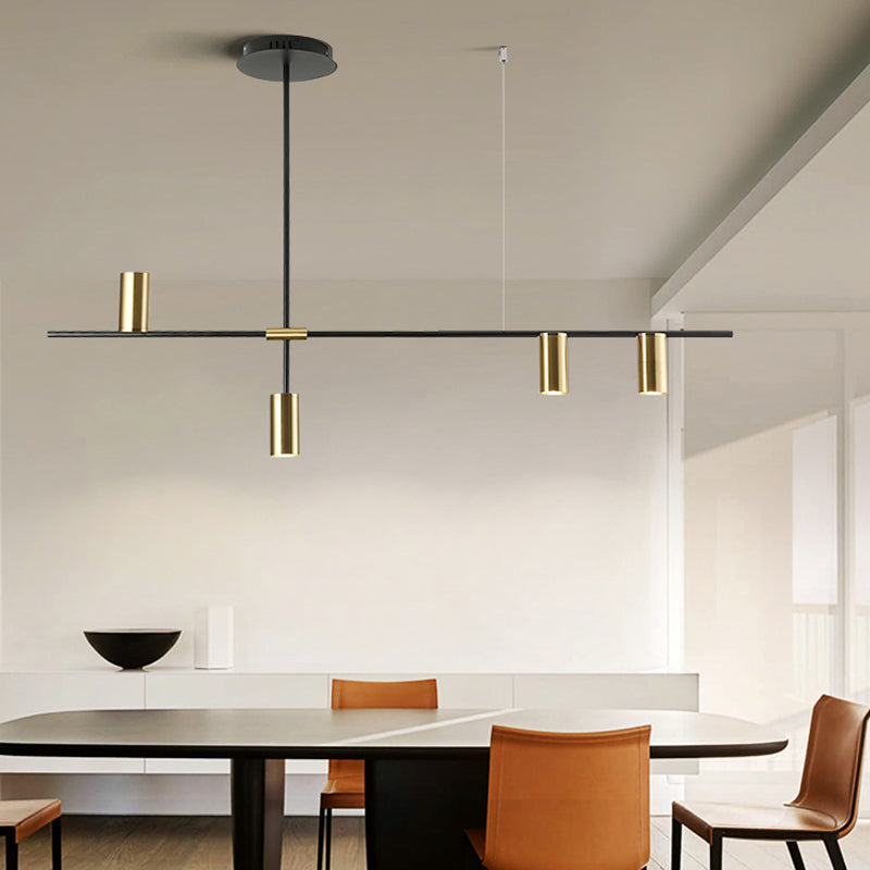 Luci a sospensione contemporanea Luci dell'isola cilindri Metal per l'isola della cucina